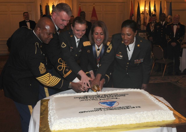 Command Sgt. Maj. Willie C. Tennant, Col. Jarrold Reeves, Private 1st Class...