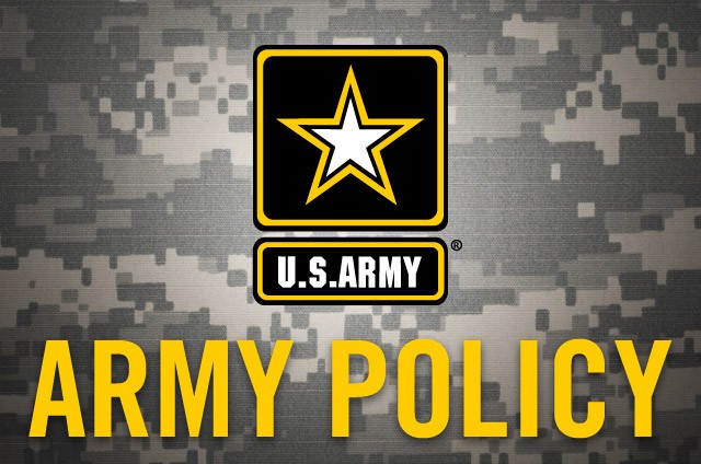 Army Policy graphic