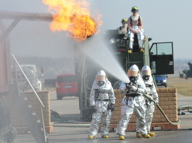 Army, Air Force conduct firefighter training