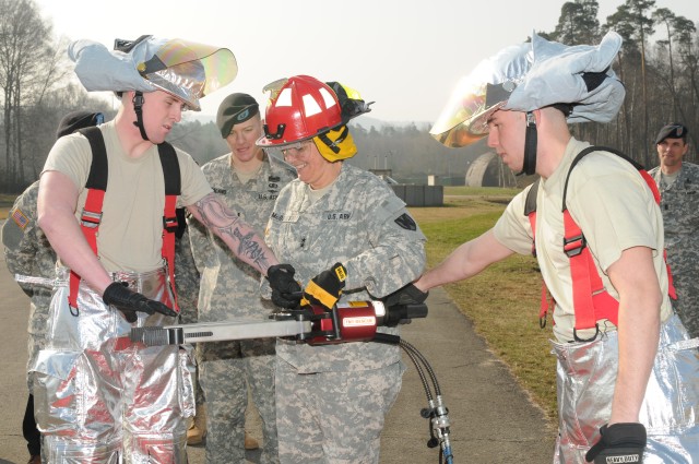 Army, Air Force conduct firefighter training