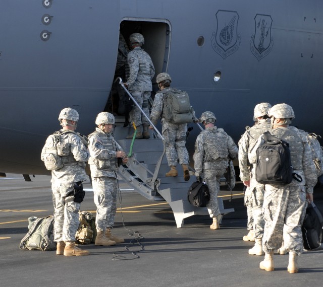 CCP Members board C-17 aircraft for the Philippines