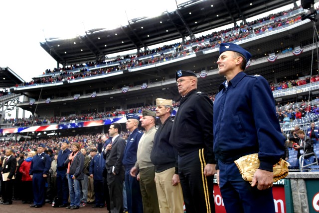 Washington Nationals Hosts Military During 2011 Season Opener