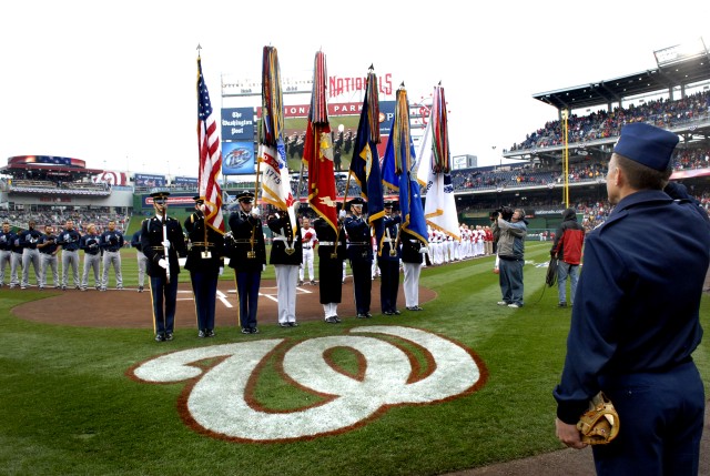 Washington Nationals Hosts Military During 2011 Season Opener
