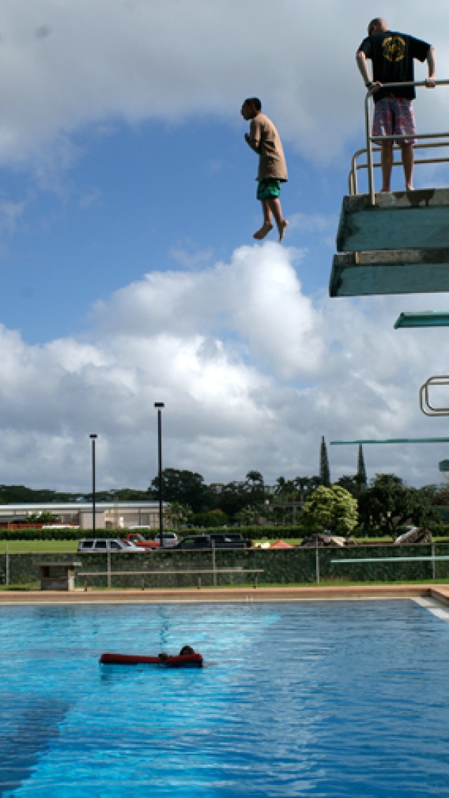 Extreme challenge: JROTC cadets climb, swim, rappel in islandwide leadership challenge