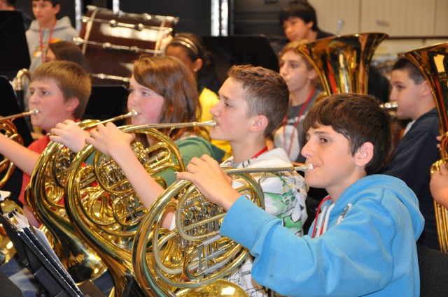 Student musicians come to FORSCOM band for professional training