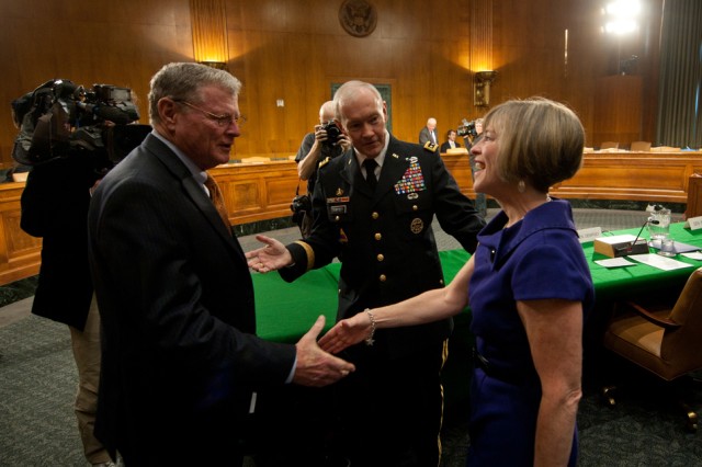 Gen. Martin Dempsey and Sen. James Inhofe
