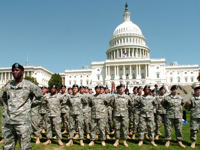 Soldiers on Capitol Hill