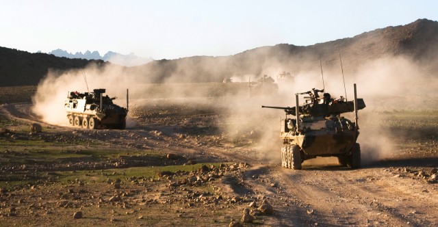 ASLAV frightens Taliban, protects soldiers