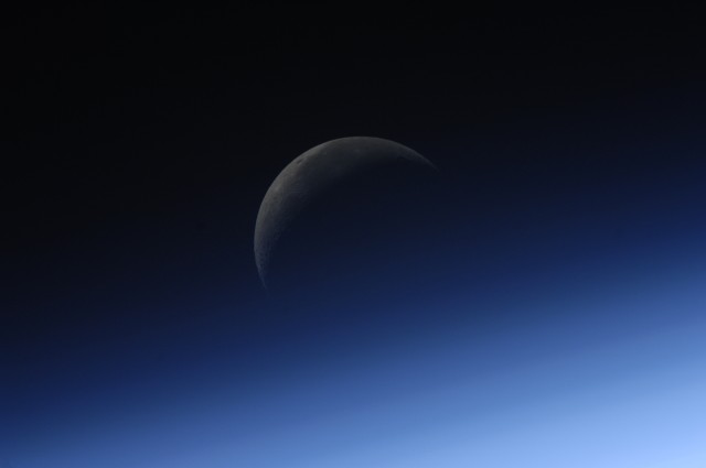 Moon from space station