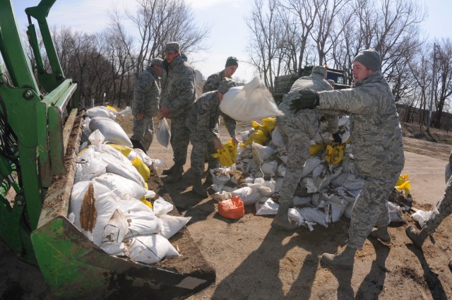 Tossing sandbags