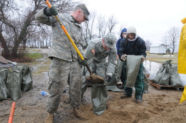 Filling Sandbags