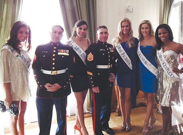 Marines assist Miss America reception