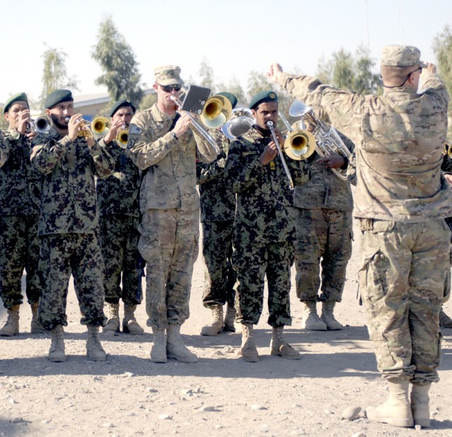 Afghan army, 10th Mountain Division make sweet music together 