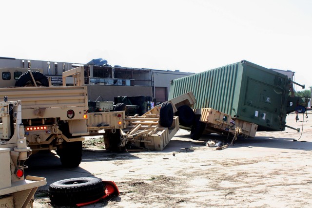 Troops clear tornado damage on Fort Bragg