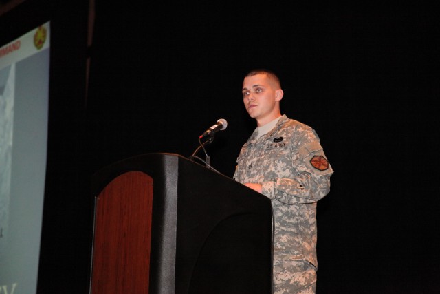 NCO of the Year presented award at IMCOM Symposium