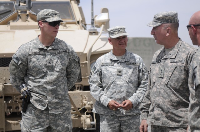 LT. Gen. Michael Barbero visits Spin Boldak, Afghanistan