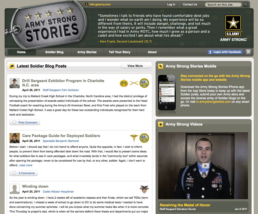 Soldier blogging website adds mobile app | Article | The United States Army