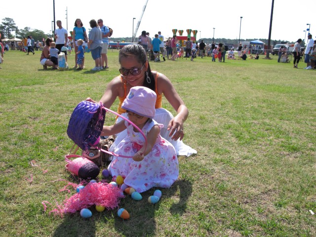 Families celebrate Easter, egg hunt, Family Day