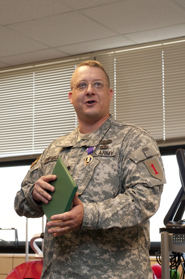 New change in policy allows Fort Riley officer to receive Purple Heart days before Afghanistan deployment
