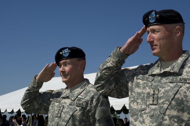 Gen. Cone's Promotion and Command Assumption Ceremonies