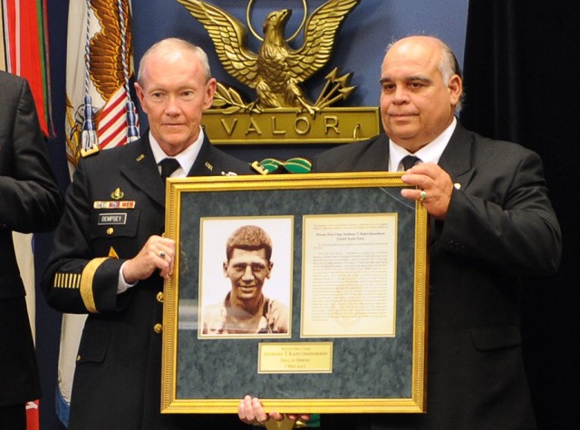 Medal of Honor ceremony at the Hall of Heroes