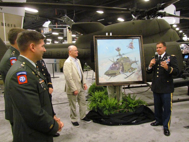 Unveiling Of A Painting Depicting Col. Morgan&#039;s And His Team Battling With Insurgents