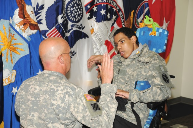Honorary Enlistee Sworn in at Fort McNair