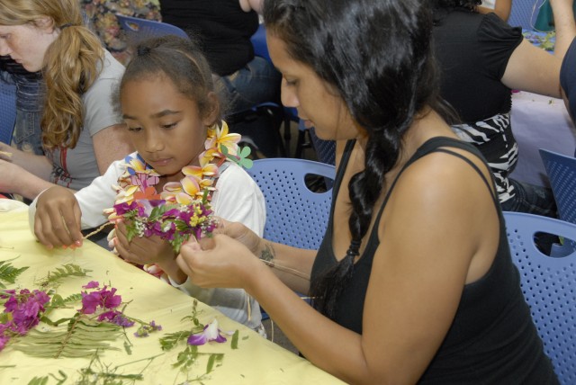 Expressing aloha through lei