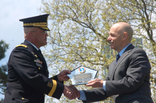 Pentagon Stone presented to the Fire Department of New York City