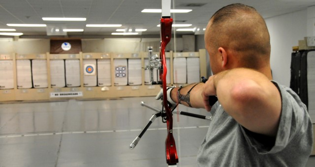 Archer trains for Warrior Games