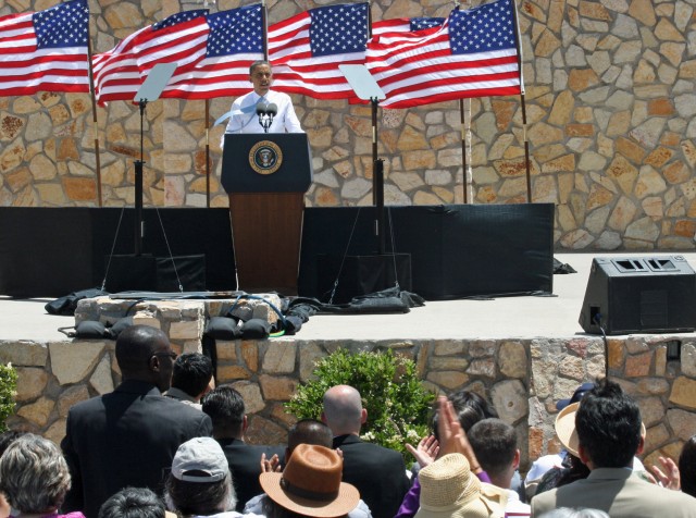 Obama speaking in El Paso
