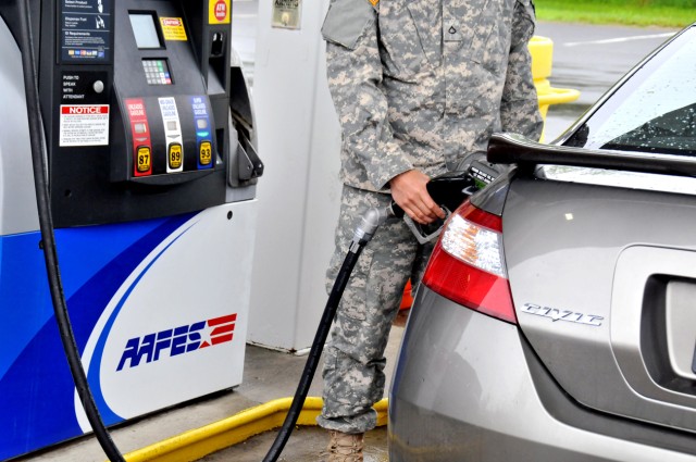 High gas prices affect military motorists, too
