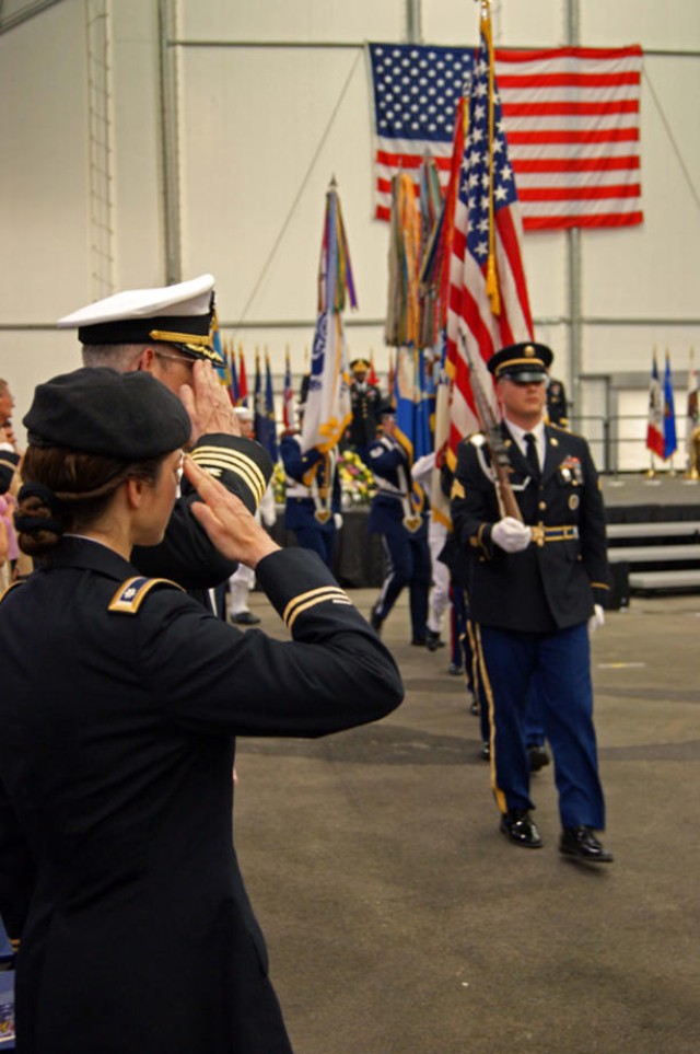 Fort Meade community celebrates Massing of Colors