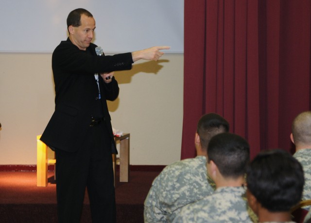 21st TSC Soldiers participate in &quot;May I Kiss You&quot;