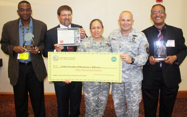 Presidio of Monterey recognized during Army Communities of Excellence ceremony
