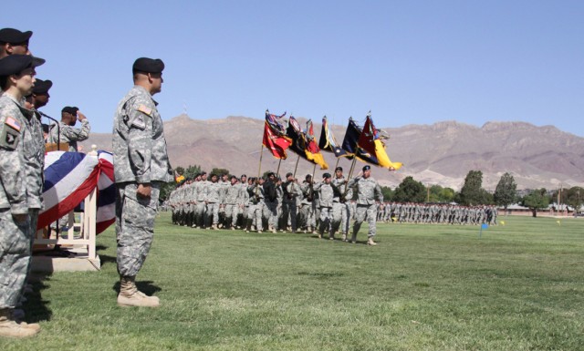 1st Armored Division uncases colors at Fort Bliss | Article | The ...