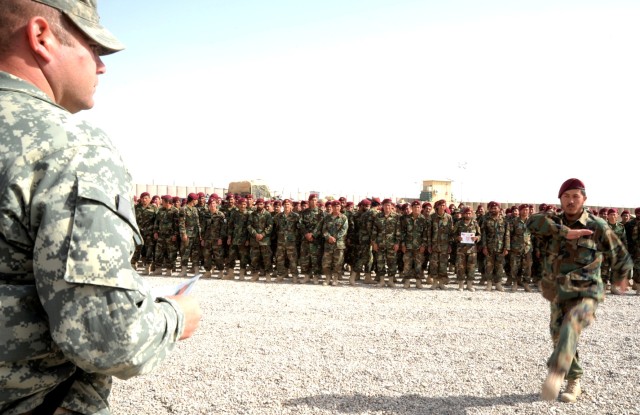 Afghan Army training in western Afghanistan