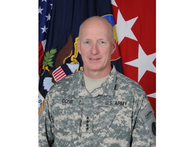Gen. Robert W. Cone TRADOC commander