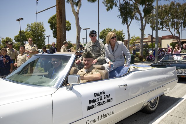 Gen. Robert W. Cone and Mrs. Jill Cone at the Armed Forces Day Parade 02