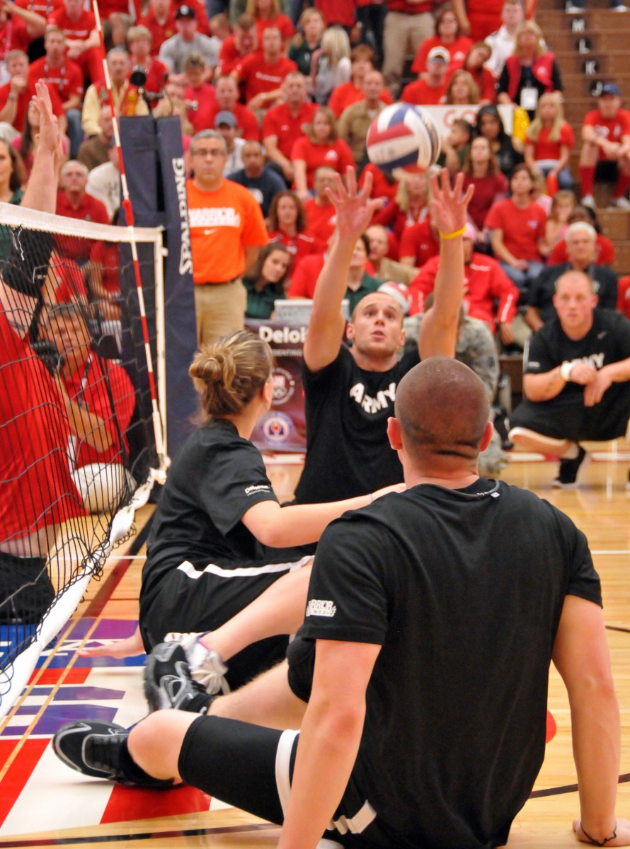 Army wins silver in sitting volleyball Article The United States Army