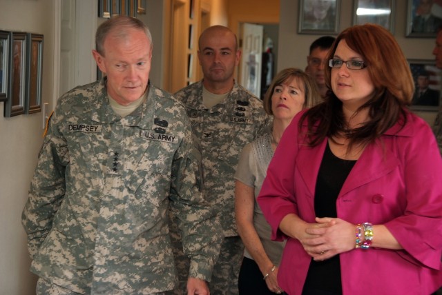 Dempsey visits survivors at Carson