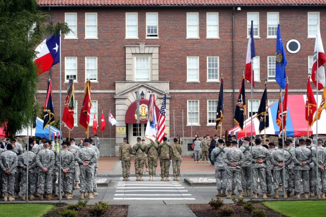 I Corps Cases Colors Ahead of Summer Afghanistan Tour