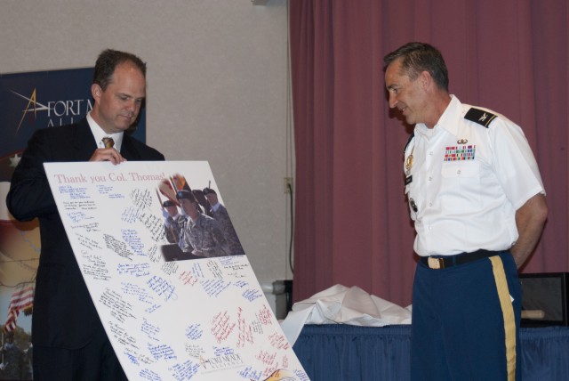Community honors Fort Meade installation commander's service to region