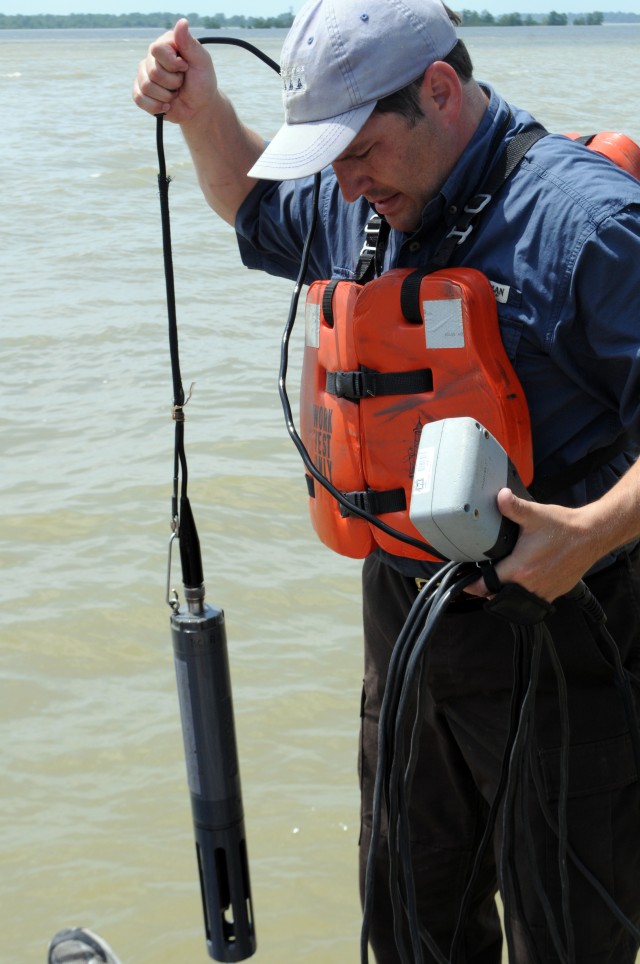 Corps captures water quality readings at Eagle Lake