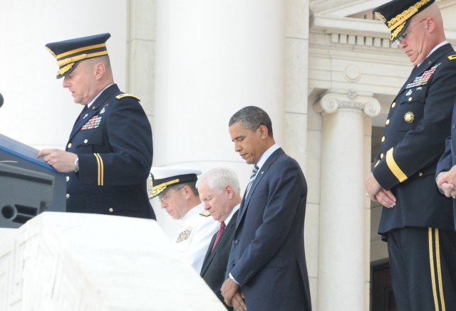 President Obama honors fallen heroes at Memorial Day Ceremony