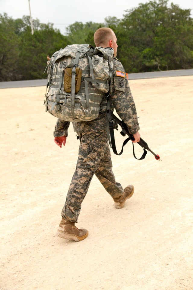 Soldier rounds the bend