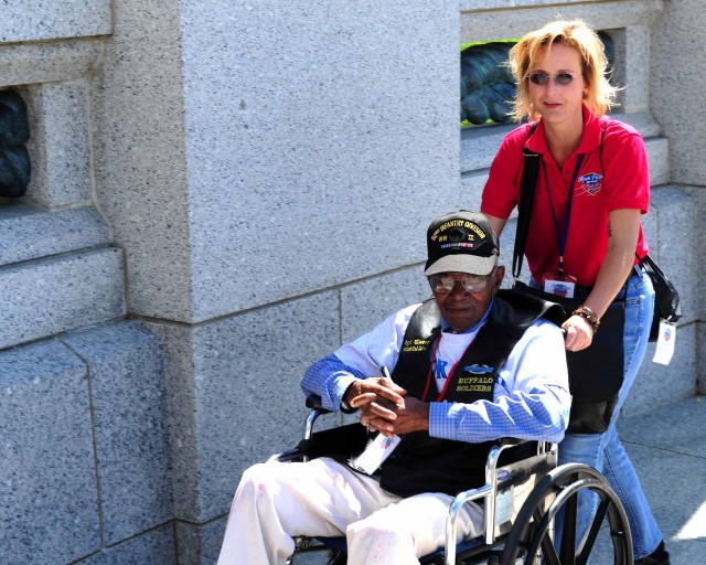 WWII veterans visit memorial