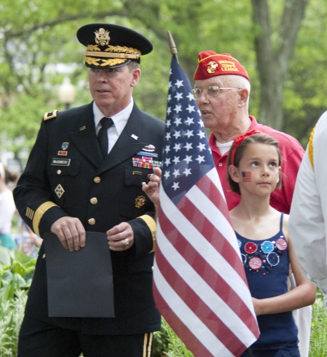McGuiness speaks on Memorial Day
