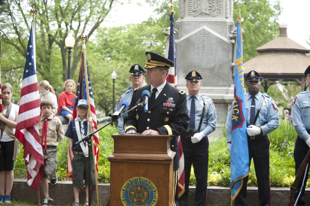 McGuiness speaks on Memorial Day