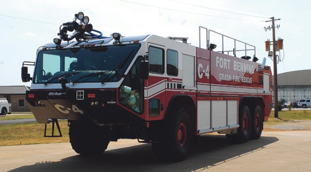 Fort Benning's new aircraft-rescue response vehicles